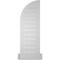 Ekena Millwork Quarter Round Top Right Surface Mount PVC Gable Vent w/ 2"W x 2"P Brickmould Sill Frame, 12"W x 36"H GVPQR12X3603SF - alternate 3